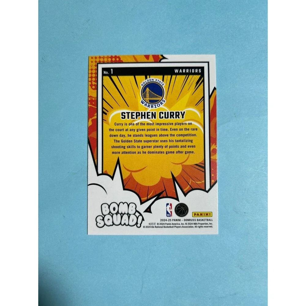 Stephen Curry ,Golden State Warriors 2024-25 Panini Donruss - Bomb Squad #1 - Picture 2 of 2
